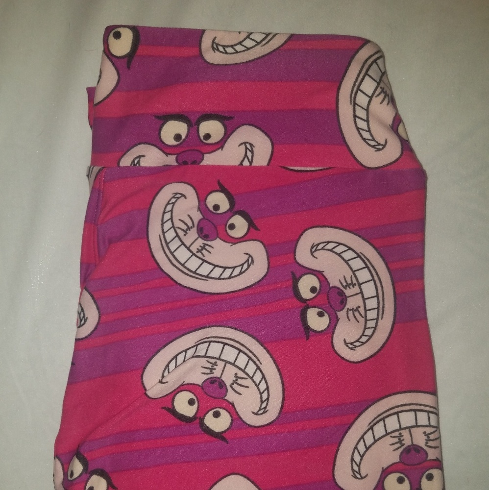 OS leggings Lularoe Cheshire cat Disney